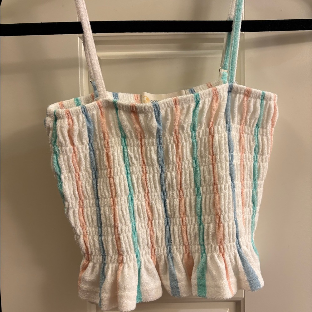 Ocean Drive Pastel Stripe Terry Cami - Multicolor